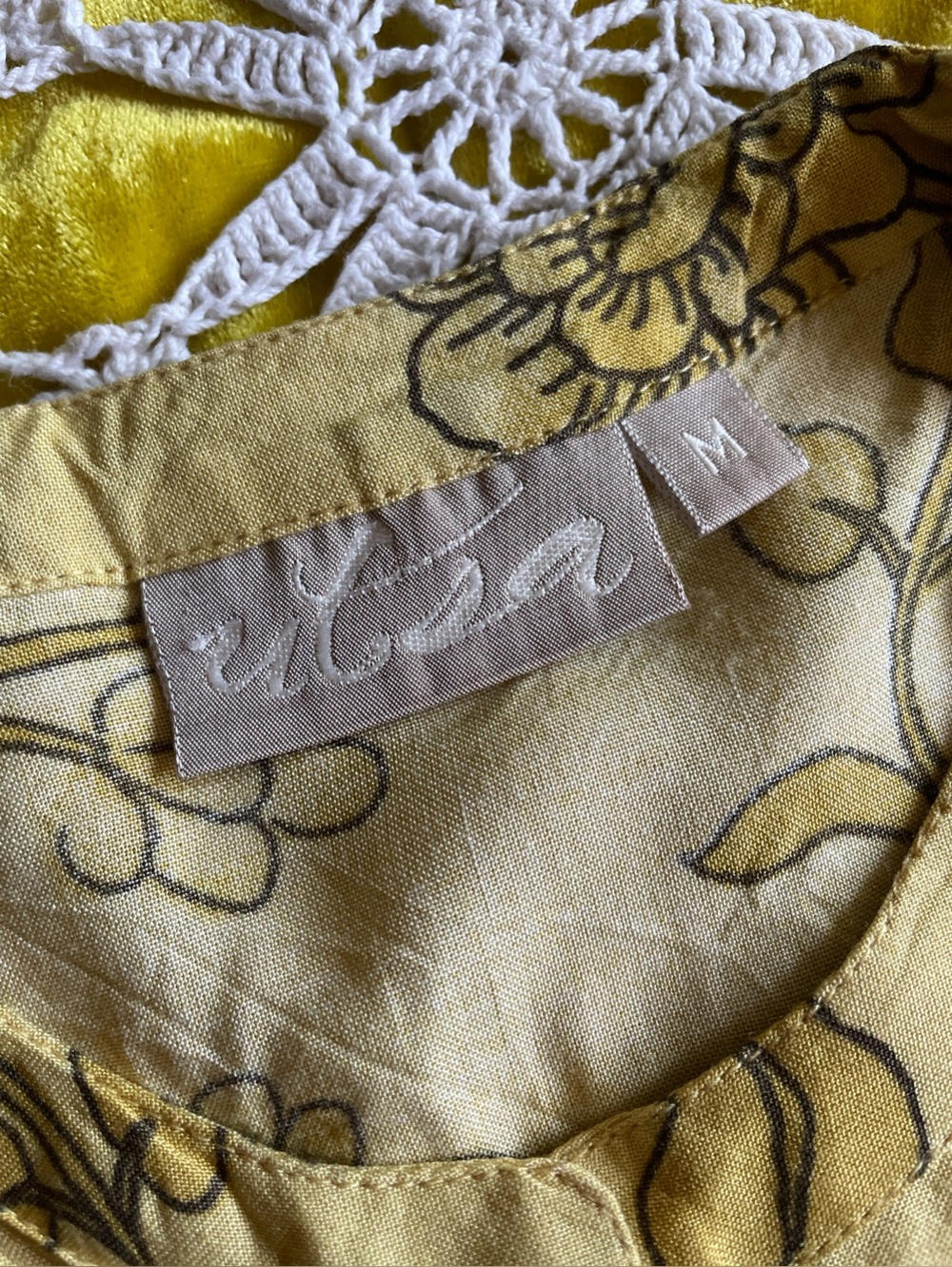 Pastel yellow floral tunic kurta dress - Picture 11 of 11